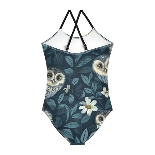 senya Girls Swimsuits Probing Owls One-Piece Swimwear Quick Dry Girls Bathing Suits for 3 Years Old2