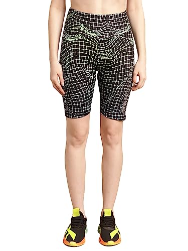 Image of PERFKT-U Women Slim Fit High-Rise Cycling Sports Shorts
