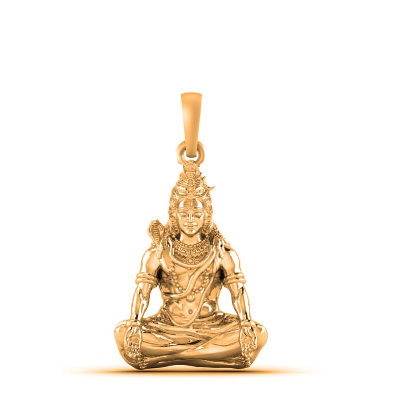 Pendentif Dieu Shiva or 22 carats et argent 925, le cadeau spirituel idéal