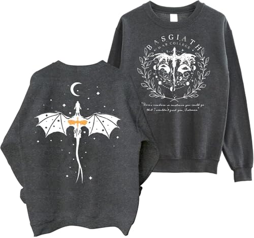 Fourth Wing Shirts Women Basgiath War College Sweatshirt Dragon Rider Graphic Basquiat War Unisex Sweatshirts Long Sleeve2