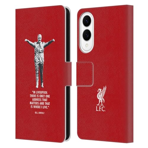 Étui Liverpool FC pour Samsung S25 Edge - Housse portefeuille cuir avec citations Bill Shankly