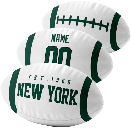 Image of ANTKING New York J Throw Pillow 2 Packs Custom Name Number Gifts | Personalized Gift for Youth for Birthday Christmas