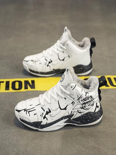 New Plush Fashion Children's Basketball Shoes3