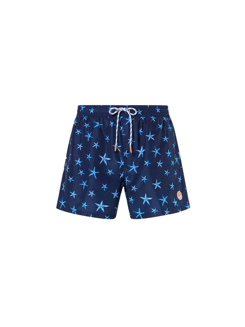 NORTH SAILS Boxer Mare Uomo in Repreve® con Stampa Oceano
