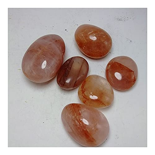 Piedra hematoide roja natural de 100-120g YEAHSO cristal en bruto multiinclusiones decoracion reiki 4