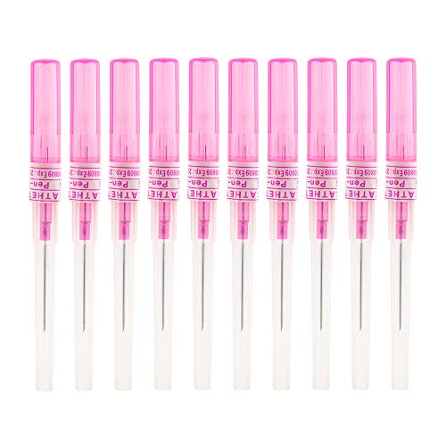 Piercing Needlesï¼Œ 10pcs Ear Nose Piercing Needles IV Catheter Needles for Piercing Sterilised Body (20G-1)