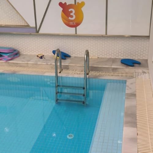 Escalera para piscina 3 peldaños acero inox miniatura 7