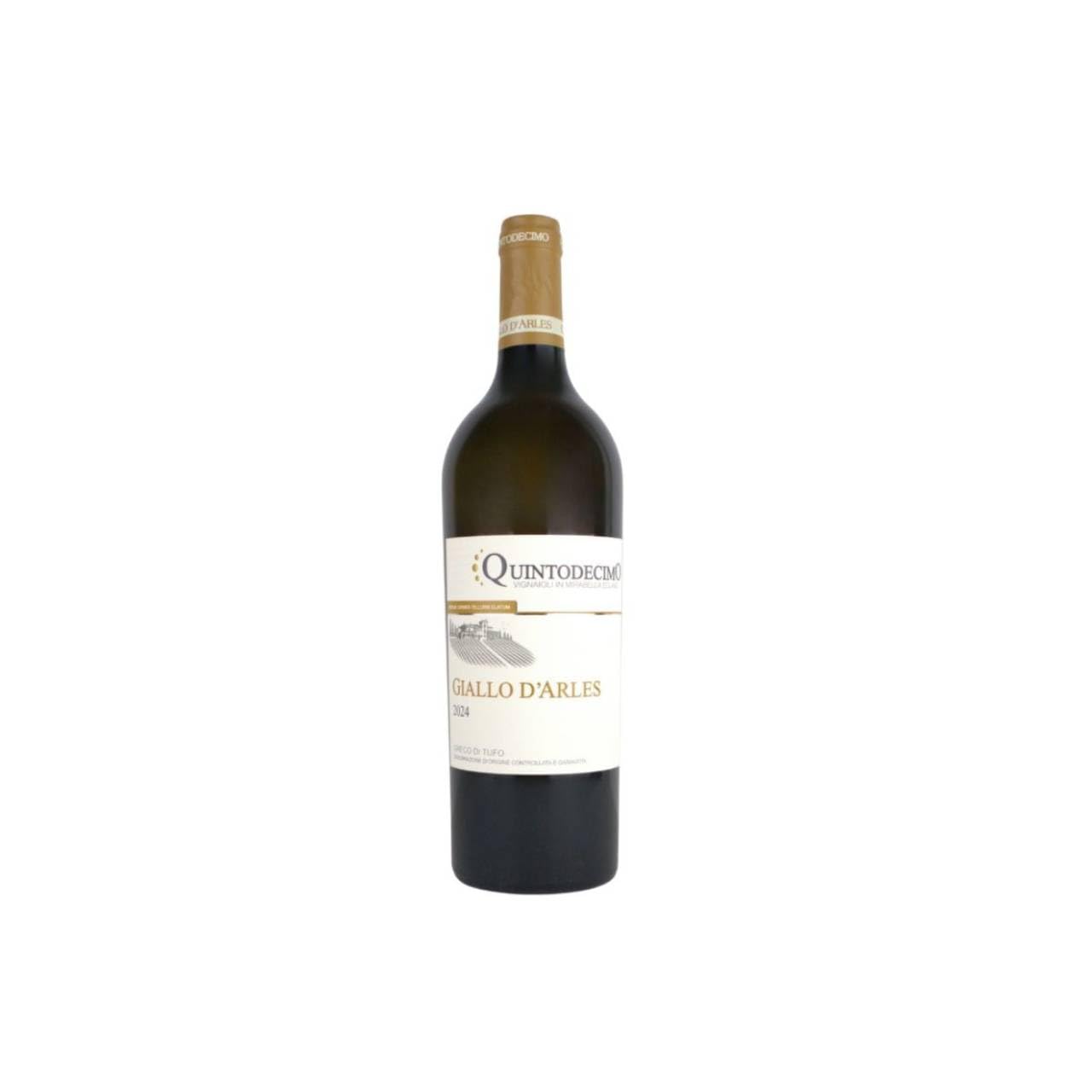 Quintodecimo Giallo D'Arles 2024, Vino Bianco Campania, Greco di Tufo Docg, 13% vol, 750 ml