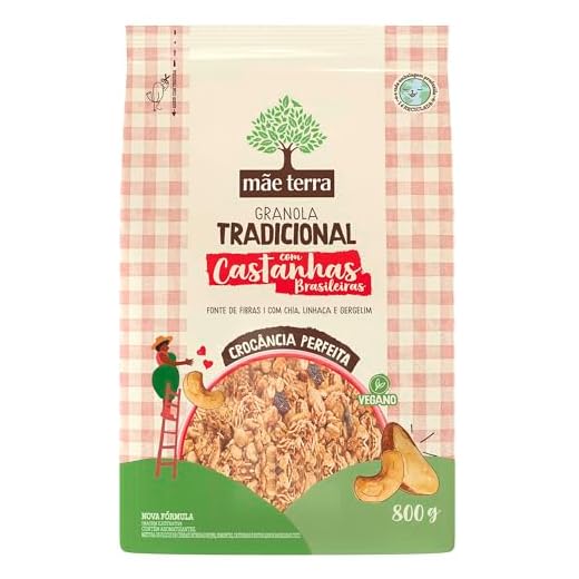 Mãe Terra Granola Tradicional Castanhas Brasileiras 800G