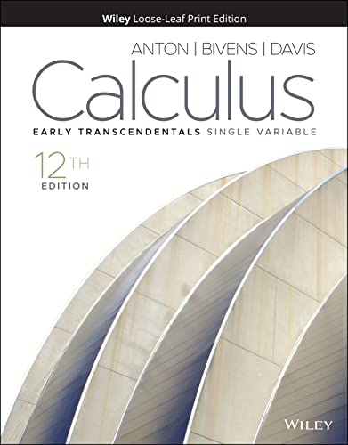 Calculus: Early Transcendentals Single Variable