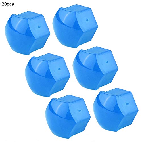 Image of 20pcs 19mm Car Wheel Nut,Nylon PA66 Car Wheel Nut Auto Hub Screw Cover Bolt Rims Exterior (Blue)