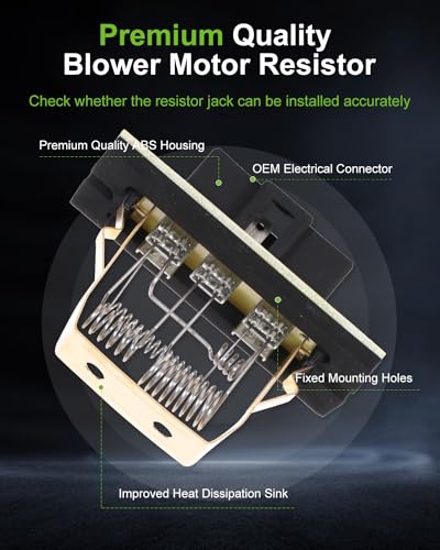 Image of SCITOO Air Conditioning Heater Fan HVAC Blower Motor Resistor for 1999-2000 for Chrysler Grand Voyager,1996-2000 for Chrysler Town & Country,for Dodge Caravan,for Plymouth Voyager,OE-4677180AB