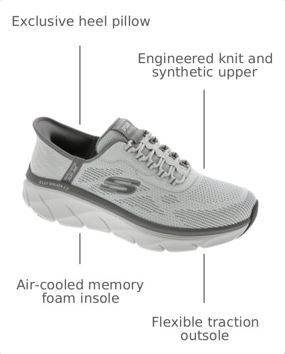Image of Skechers Men's D'Lux Walker Rezinate Hands Free Slip-in