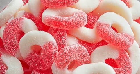 Bayside Candy Gummy Watermelon Rings - Sweet & Sour Gummy Candy (9LB)