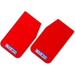Guardabarro Delantero Citroen C3 Sparco 03791RS Faldillas, Color Rojo, Juego de 2