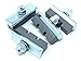 The Flying Wheels Bolt Bike Brake Pads (Grey, Bag of 12)
