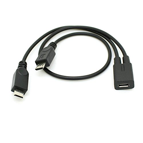 Chenyang FBA-U2-110-BK Cy Micro Usb Female To 2 Micro Usb Male Splitter Extension Charge Cable thumb #5