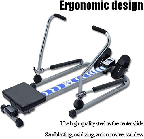 Image of Rowing Machines Rowing Machine Hydraulic Rower Trainer Indoor Rowing Device with Adjustable Resistance 2020 Model Foldable Cardio Workout