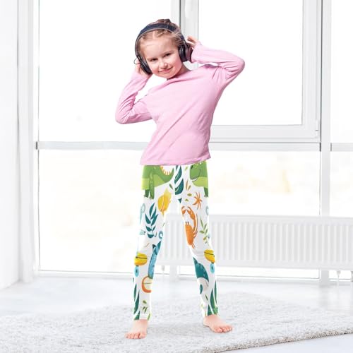 Toddler Girls Leggings Printed Yoga Pants Leggings Koala Dinosaur for Kids4
