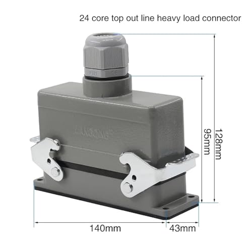 Rectangular H24B Conector pesado 24 pines miniatura 2