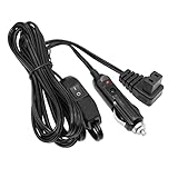 Auto Fridge Cable with Switch 4M YACSEJAO 12/24V DC Replacement Car Cooler Cool Box Mini Fridge 2 Pin Lead for Car Cooler Box Mini Fridge