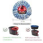 Mop Heads Replacement for O-Ceda Easy Wrin Spin Mop, Microfiber Spin Mop Refills, 4 Packs Mop Head Replacement Easy Cleaning Machine Washable - Image 2