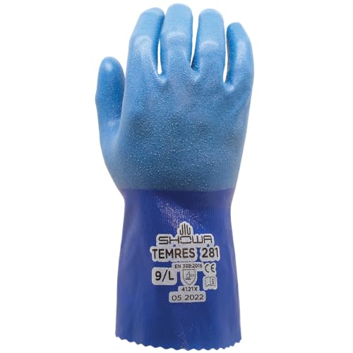 Guantes de trabajo SHOWA Temres para exterior e industrias con acabados húmedos
