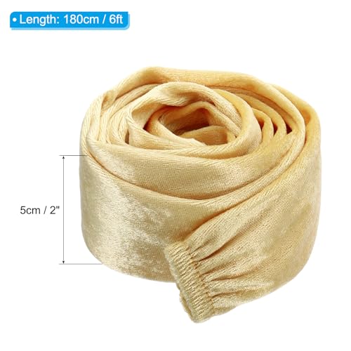 Image of PATIKIL 6ft Lamp Chain Cover, Chain Protective Sleeve Washable with Zipper for Chandelier Lighting Wires Swing Light Fixture, Beige