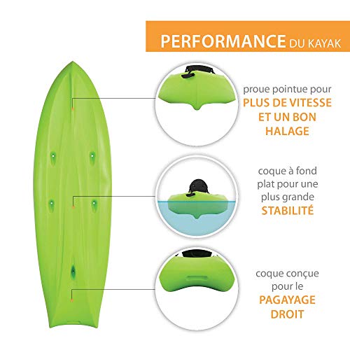 Kokanee Sit-On-Top Kayak, Lime, 10'6" #TOP2