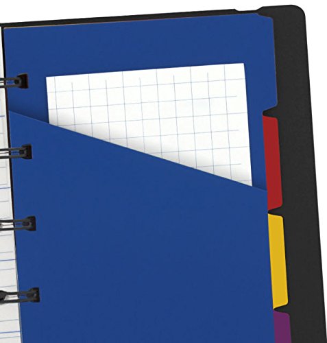 Carnet Filofax A5 - Feuilles Repositionnables - Simili Cuir Noir - Avec Accessoires
