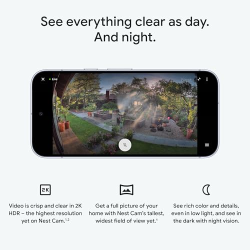 Google Nest Cam Outdoor (Wired, 2nd Gen) - Security Camera - 2025 - Hazel - image 5