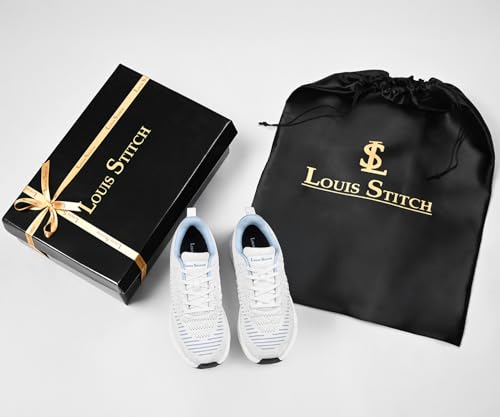 Image of LOUIS STITCH Men's Lightweight Knitted Athleisure Sport Shoes | Casual Lace-Up Sneaker and Athleisure Wear | Perfect for Casual, Gym & Travel Wear | LS-AT-RFKN