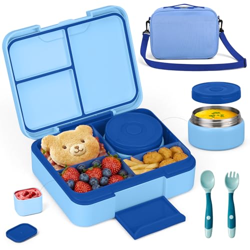 Image of WyfKyd Bento Lunch Box Set with Soup Thermo Food Container for Kids Adults