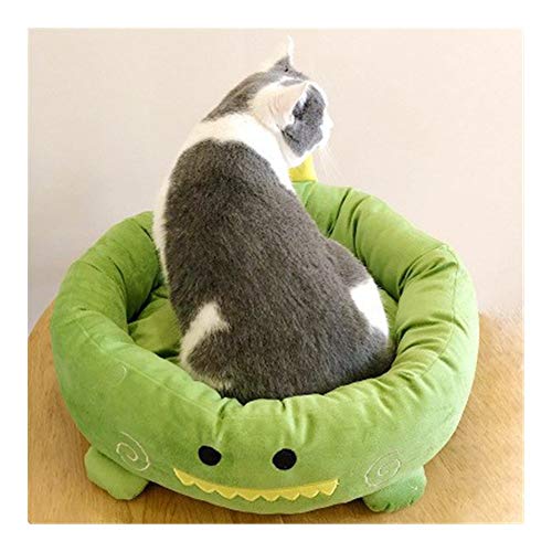 Panier chat contre le froid maisonnette coton chaud Zhochen lit vert 36cm - 2