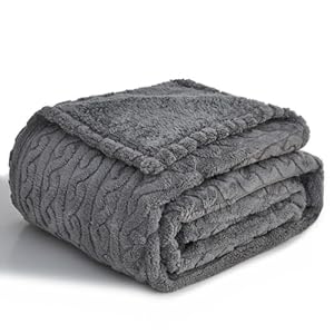 lifein Waterproof Dog Blankets for Dogs – Calming Cat Blanket for Couch Protector Washable, Long Faux Fur Pet Throw Blanket for Large/Small Dogs/Puppy,Furniture Protection (Grey, 85 * 57inches)