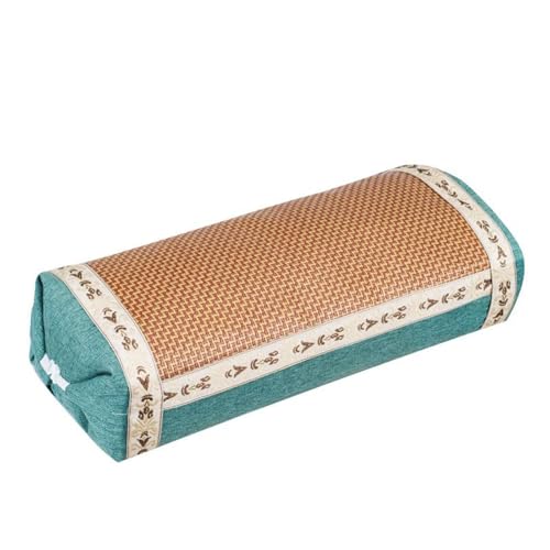 Qumkpo草枕 夏用枕 ひんやり 枕 首が痛くならない枕 ヨモギ+セルロース繊維 涼しくて快適 人間工学に基づいたデザイン 高さ調節可能 頸椎圧迫緩和 疲労を軽減する 幅広い人に適しています 40×20×9cm/33×20×9cm(グリーン)