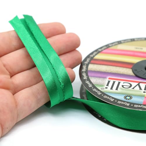 Image of Fold Satin Bias Tape - 99+ Colors - 3 /4 Inches Wide - 27 Yards - Fold Satin Binding Bias Ribbon Fabric Piping Bias Binding Tape for Sewing Clothing DIY BYS93