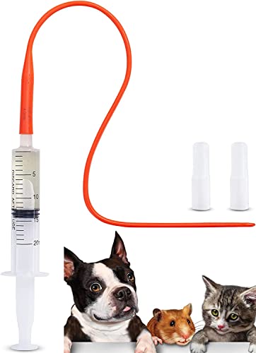 TRKRVAK Neugeborenes Welpen-Kätzchen-Set für Kleintiere, steril, Schleim-Extraktor, Saugkatheter, Tier-Kinder, Welpen, Kätzchen, Futter-Set, 8 FR