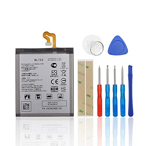 SwarKing Batería de repuesto compatible con LG G8S ThinQ LMG810, LM G810, LMG810EAW BL T43 con kit de herramientas