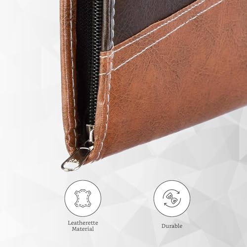 Image of COI Premium Leatherette Folder Water Resistant | Durable | File Folders | Certificate Holde with 20 Thick Leafs (Approx.)