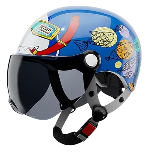 Casque-bonnet moto enfant ajustable 48-54cm pour protéger votre garçon ou fille en quad