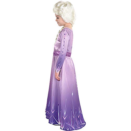 Party City Elsa Act 1 Halloween Costume For Girls - Frozen 2 Dress With Ombre Gown & Sparkle Details, Size M (8-10)