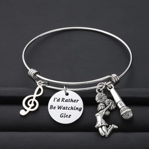 ENSIANTH Musical Comedy TV Show Inspired Gift Theater Drama Lover Gift I'd Rather Be Watching Actor Actress Bracelet (Watching Gl)3