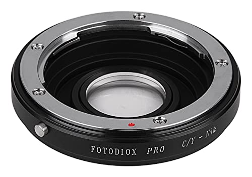 Image of Fotodiox Pro Lens Mount Adapter, Contax /Yashica (C /Y) Lens to Nikon Camera such as Nikon D1, D1H, D1X, D2H