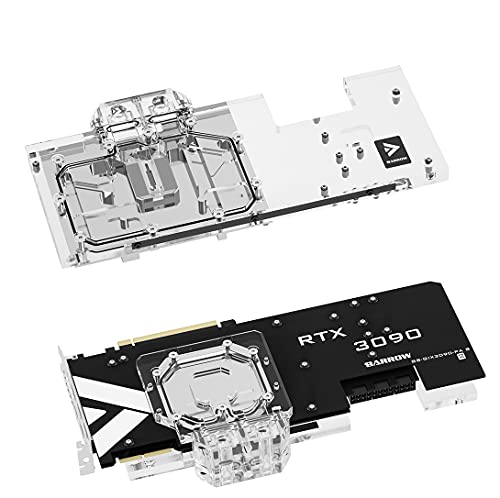 Barrow Copper GPU Water Cooling Block GPU Waterblock Graphics Card Water Cooling Block for Gigabyte RTX3090 RTX3080 RTX3070 (for Gigabyte Aorus RTX3090 RTX3080 with Water Cooling Backplate)