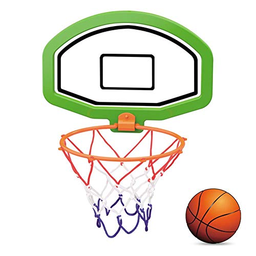 S-tubit Mini Juego de Aros de Baloncesto con Tablero Tablero sobre la Pared de la Puerta Tablero de Juguete de plástico Montaje Simple Juego de Montaje de suspensión para niños Niños o Adultos