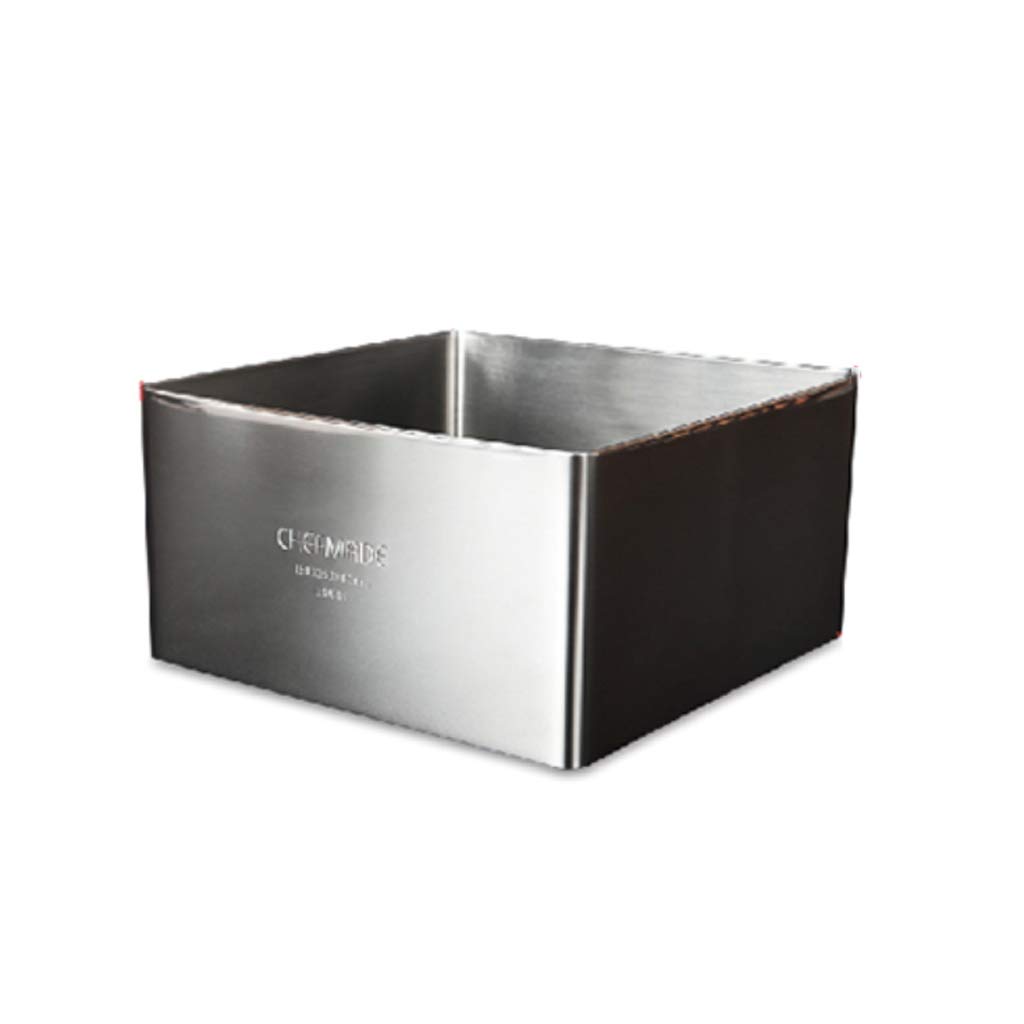 Mousse anneau gâteau rigide en acier inoxydable durable de taille 8 in