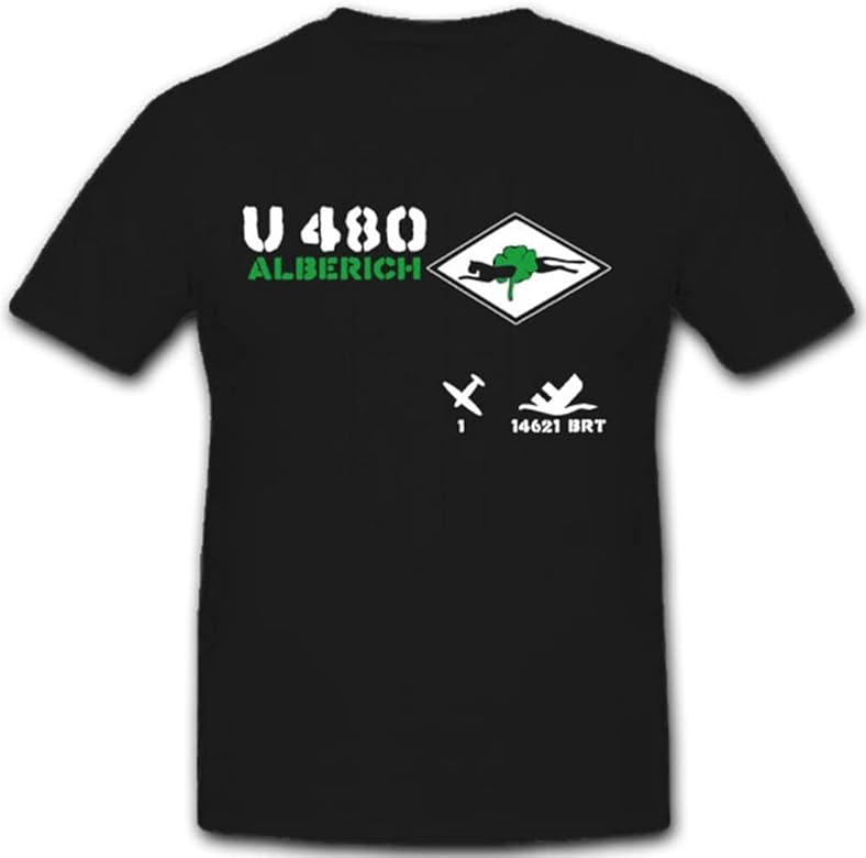 U-Boot Marine Typ Vii C Alberich U 480 Tarnkappen-U-Boot - T Shirt 