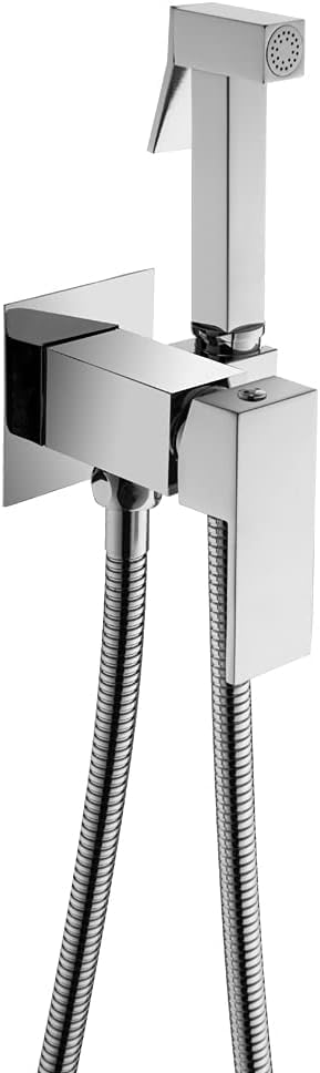 High Pressure Toilet Handheld Bidet Sprayer with 1 5m Stainless Steel Hose Concealed Brass Toilet Hand Shower Hygiene