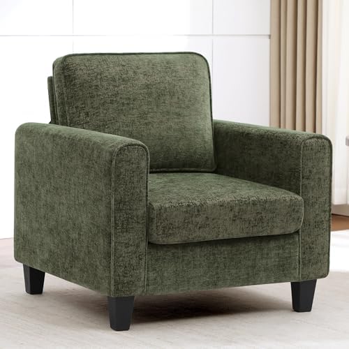 Comfy Accent Chairs for Living Room, Mid Century Modern Upholster...